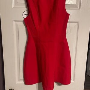 Red cocktail dress